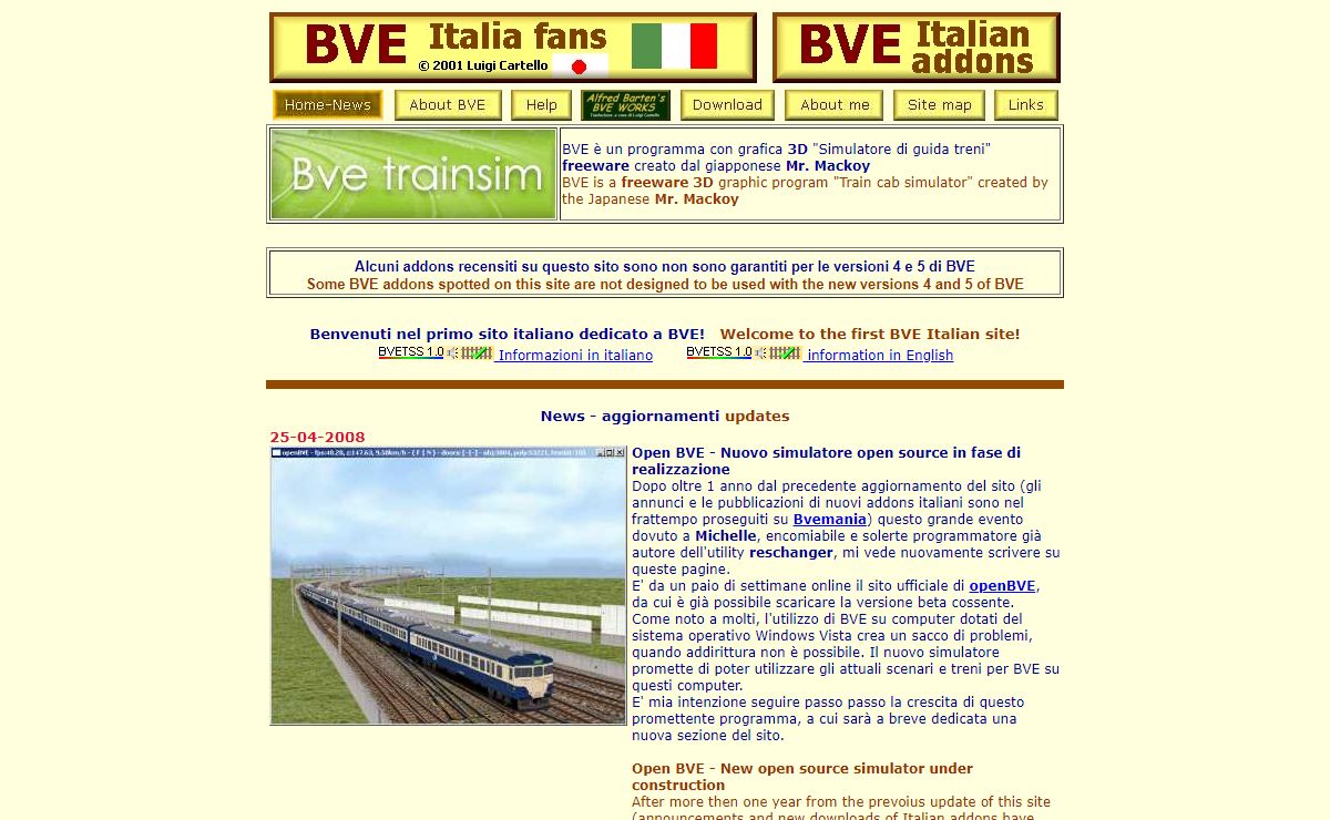 BVE Italia fans Homepage