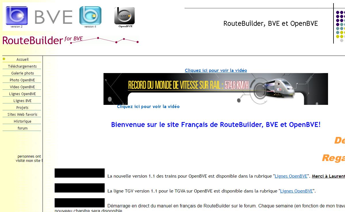 RouteBuilder, BVE et OpenBVE