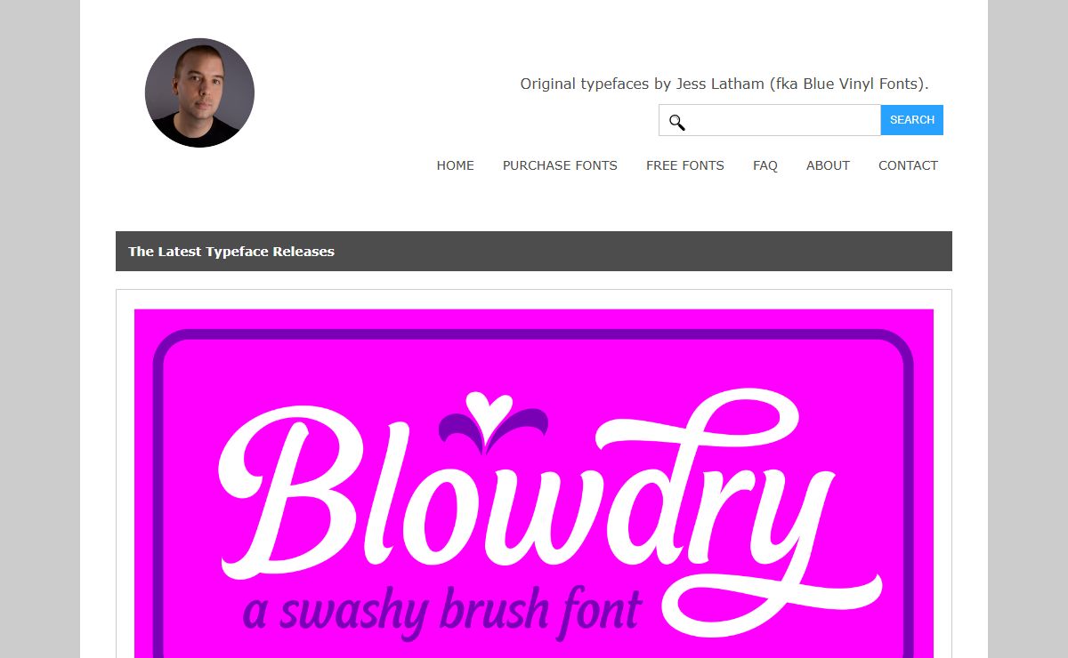 Jess Latham - Type Designer (fka Blue Vinyl Fonts)