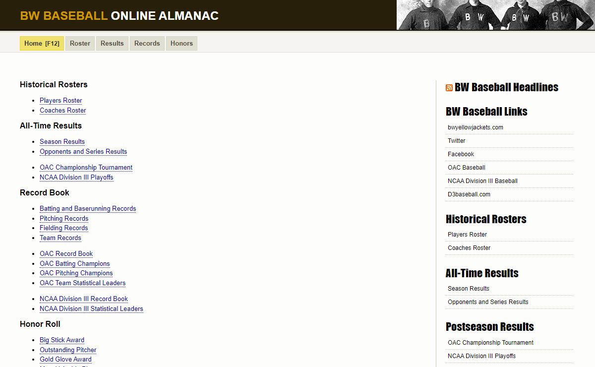 BW Baseball Online Almanac