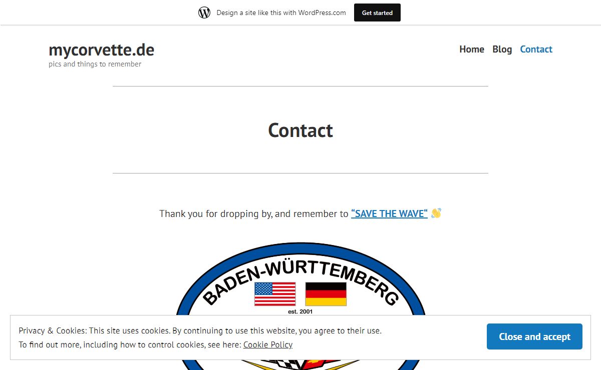 Baden Wuerttemberg International Corvette Club - Contact