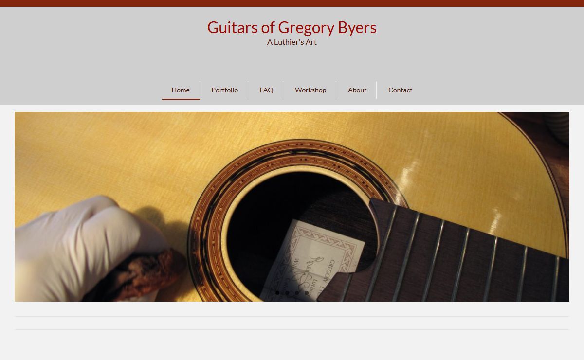 Guitars of Gregory Byers – A Luthier's Art