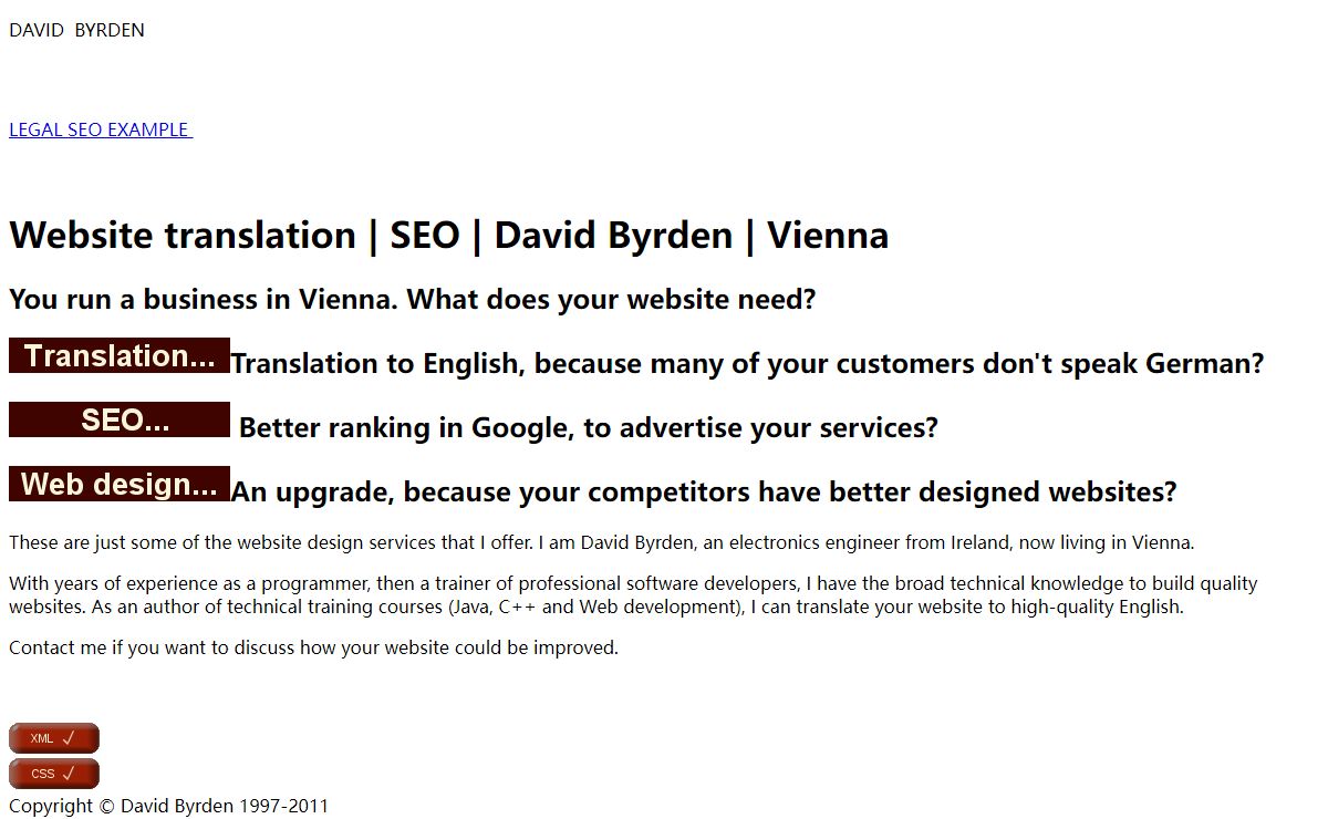 Website translation | SEO | David Byrden | Vienna