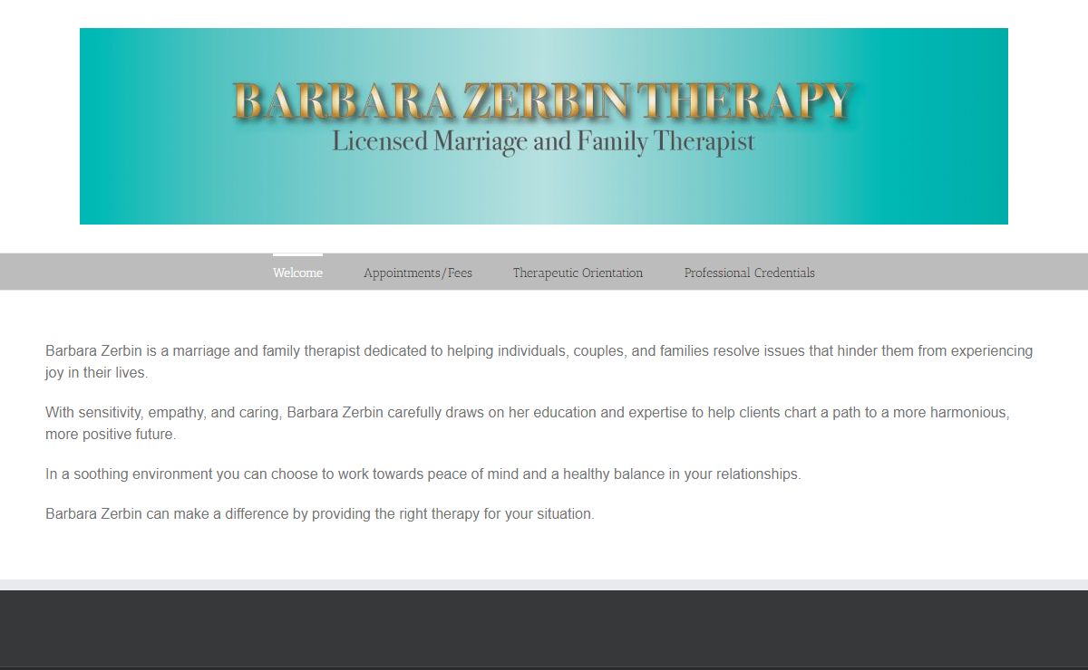 Barbara Zerbin – Therapy