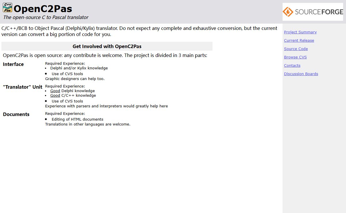 C to Pascal Converter - OpenC2Pas