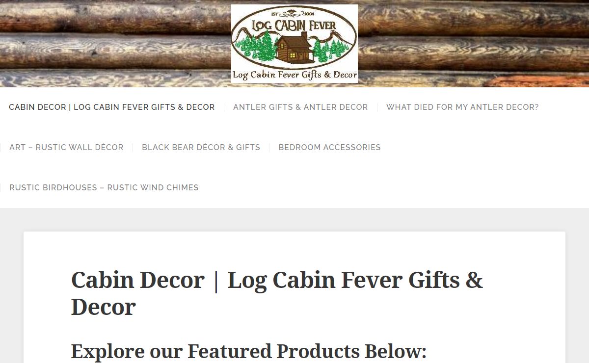 Cabin Decor | Log Cabin Fever Gifts & Decor - Cabin Fever Gifts