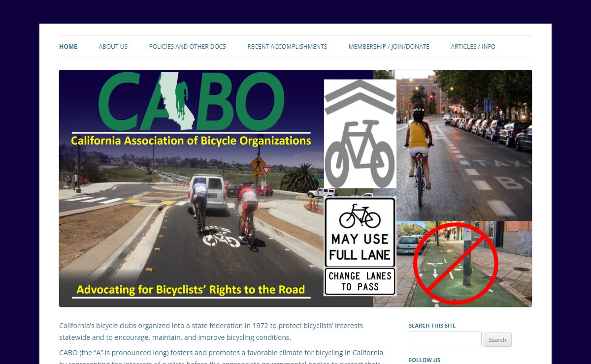CABO | California Association of Bicycling Organizations