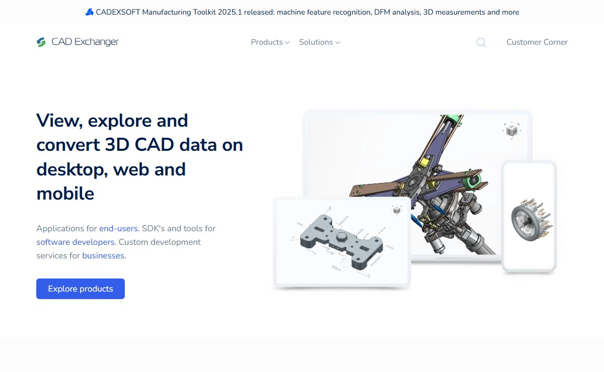 CAD Exchanger: 3D CAD software to view and convert CAD files