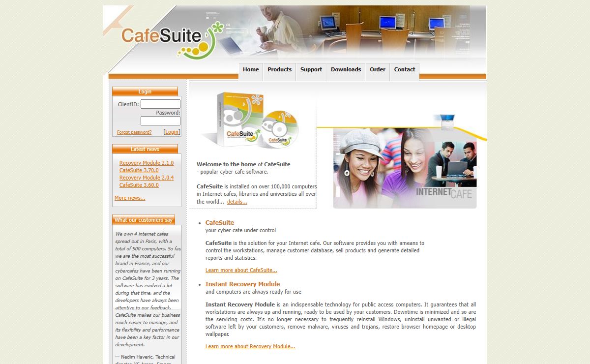 CafeSuite - a Cyber Cafe software for your Internet Cafe