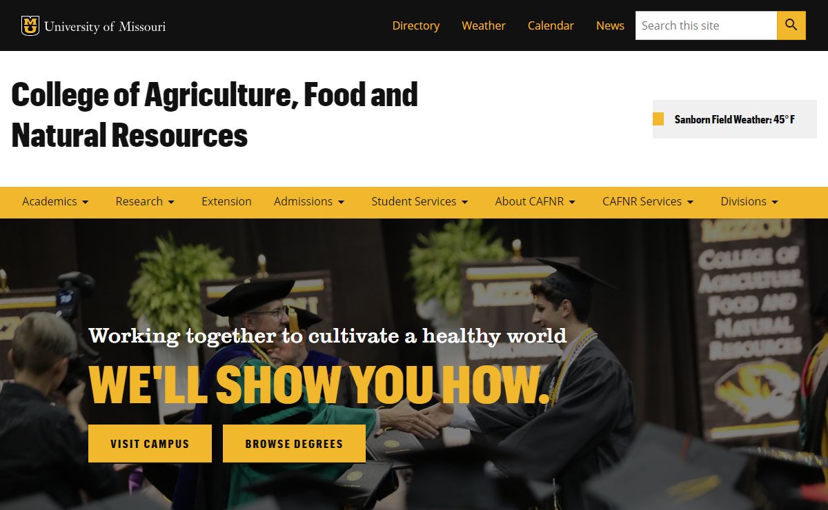 College of Agriculture, Food and Natural Resources // College of Agriculture, Food and Natural Resources