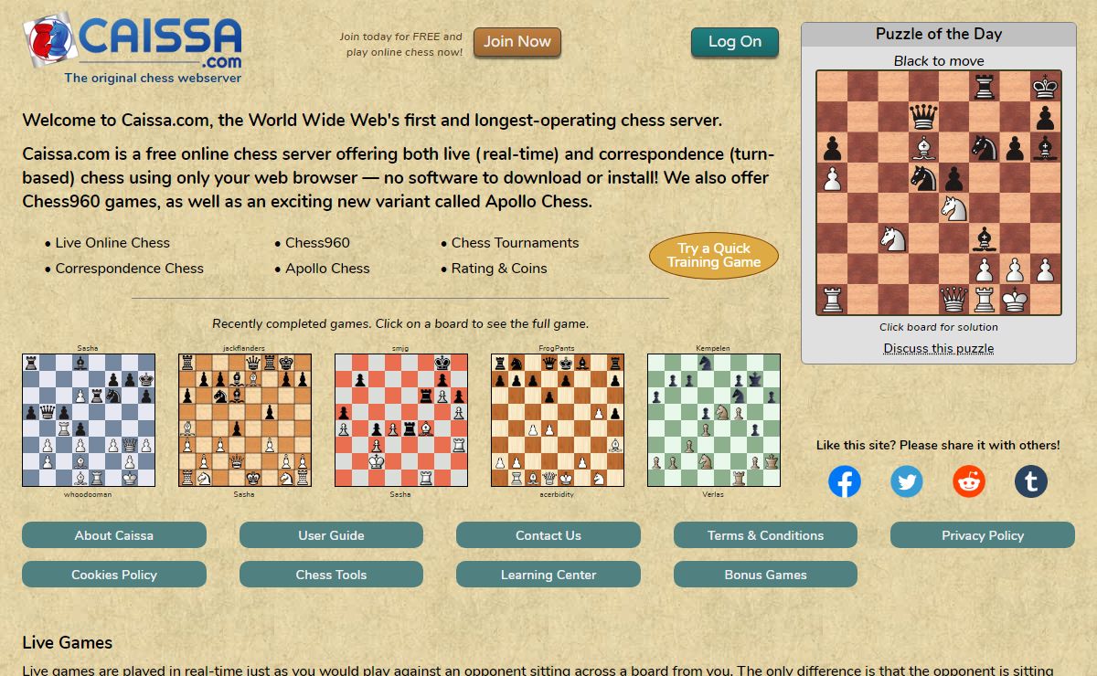 Caissa.com | Play Chess Online