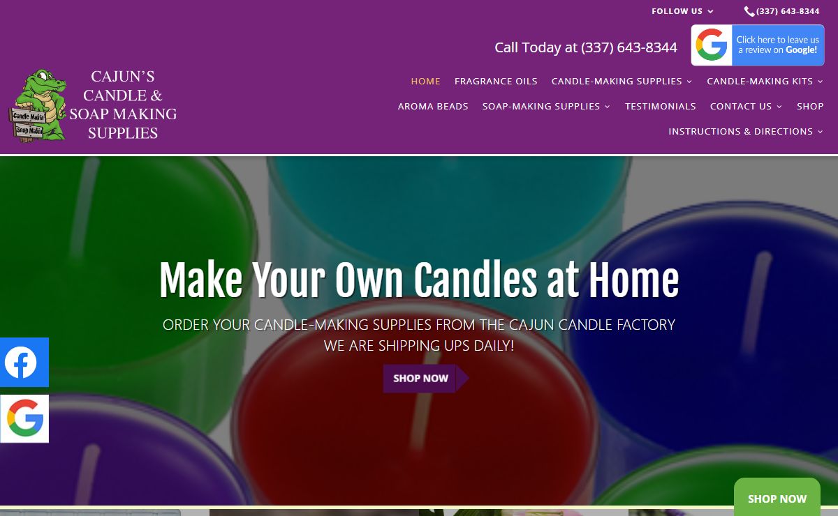 The Cajun Candle Factory, Inc | Kaplan, Louisiana