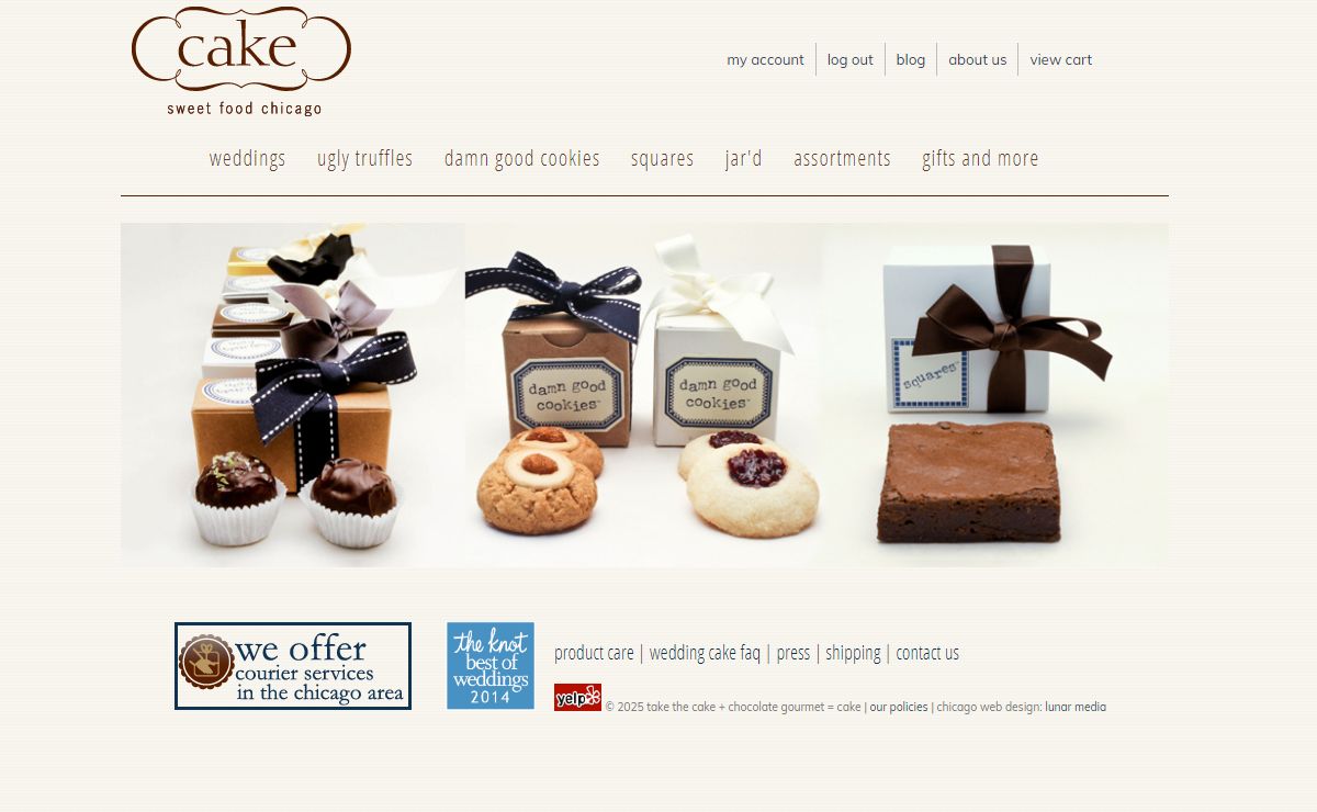 Chicago Wedding Cakes, Favors, Gifts, Cookies, Brownies, and Hand Rolled Gourmet Chocolate Truffles in Chicago | Chicago gourmet wedding cakes, truffles, & baked goods