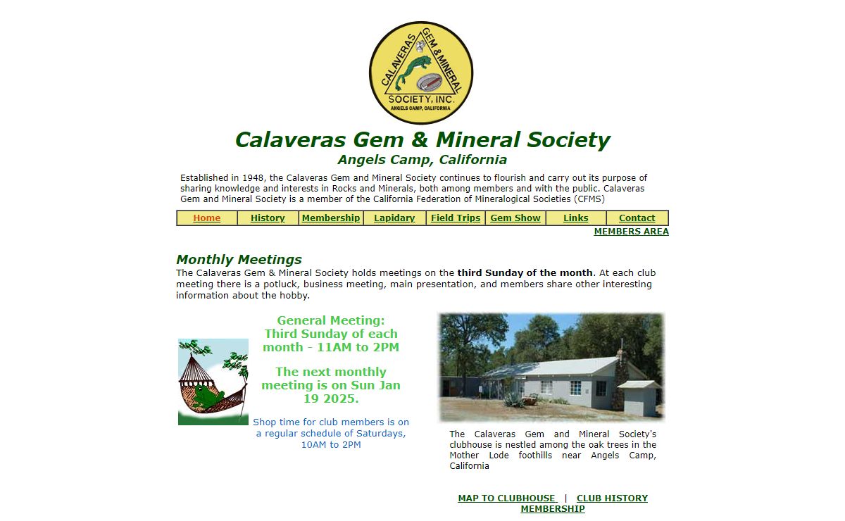 Calaveras Gem & Mineral Society, Angels Camp, CA