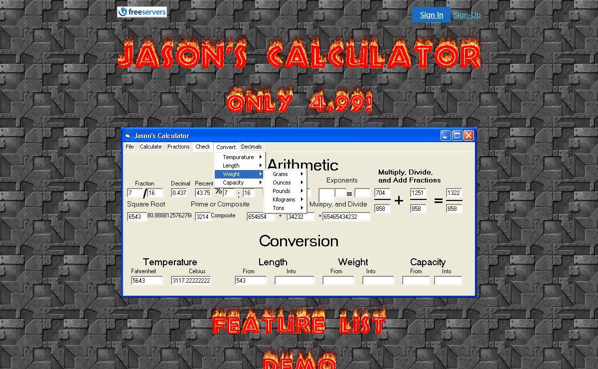 Jason's Calculator