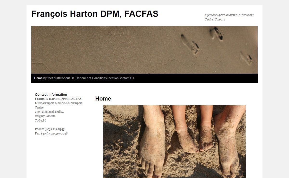 François Harton DPM, FACFAS | Lifemark Sport Medicine- MNP Sport Centre, Calgary