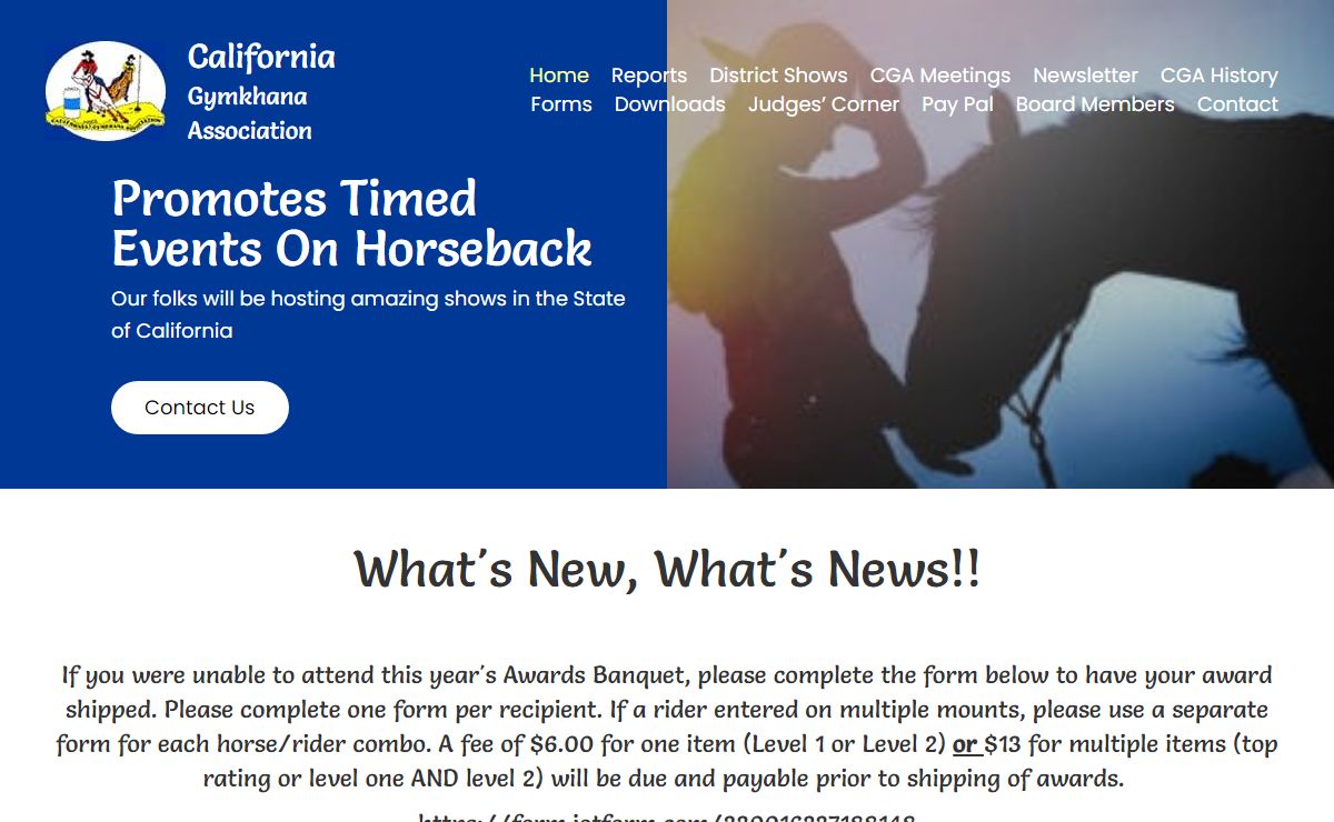 Sport | Events | California Gymkhana Association