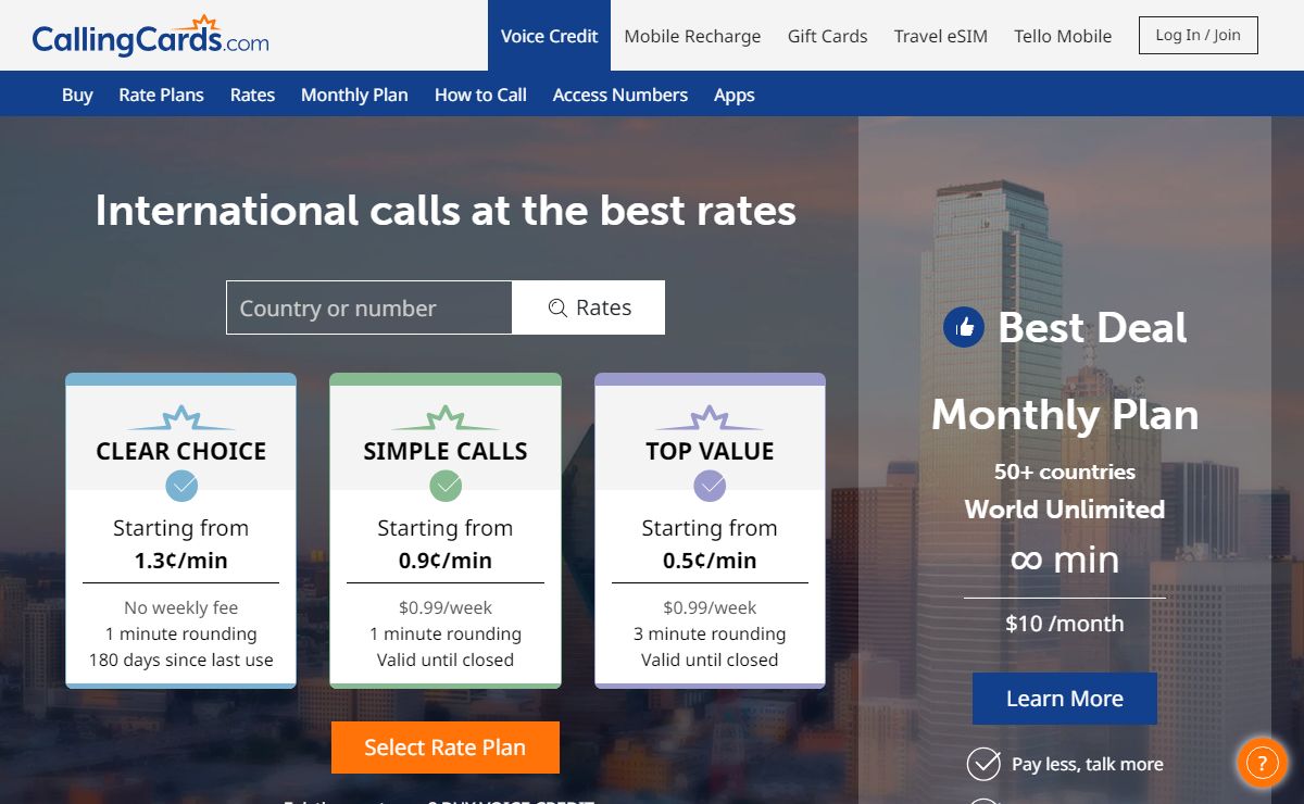 International calls, calling plans & mobile recharges | CallingCards