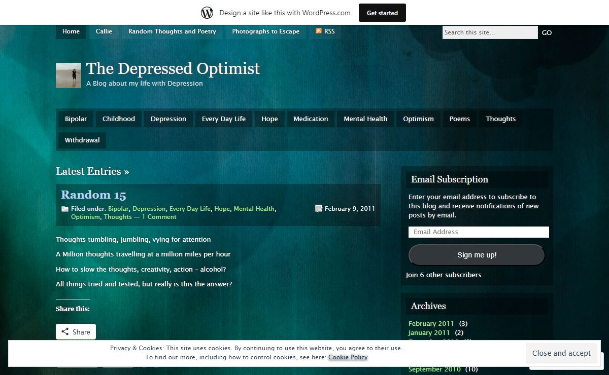 The Depressed Optimist | A Blog about my life with Depression