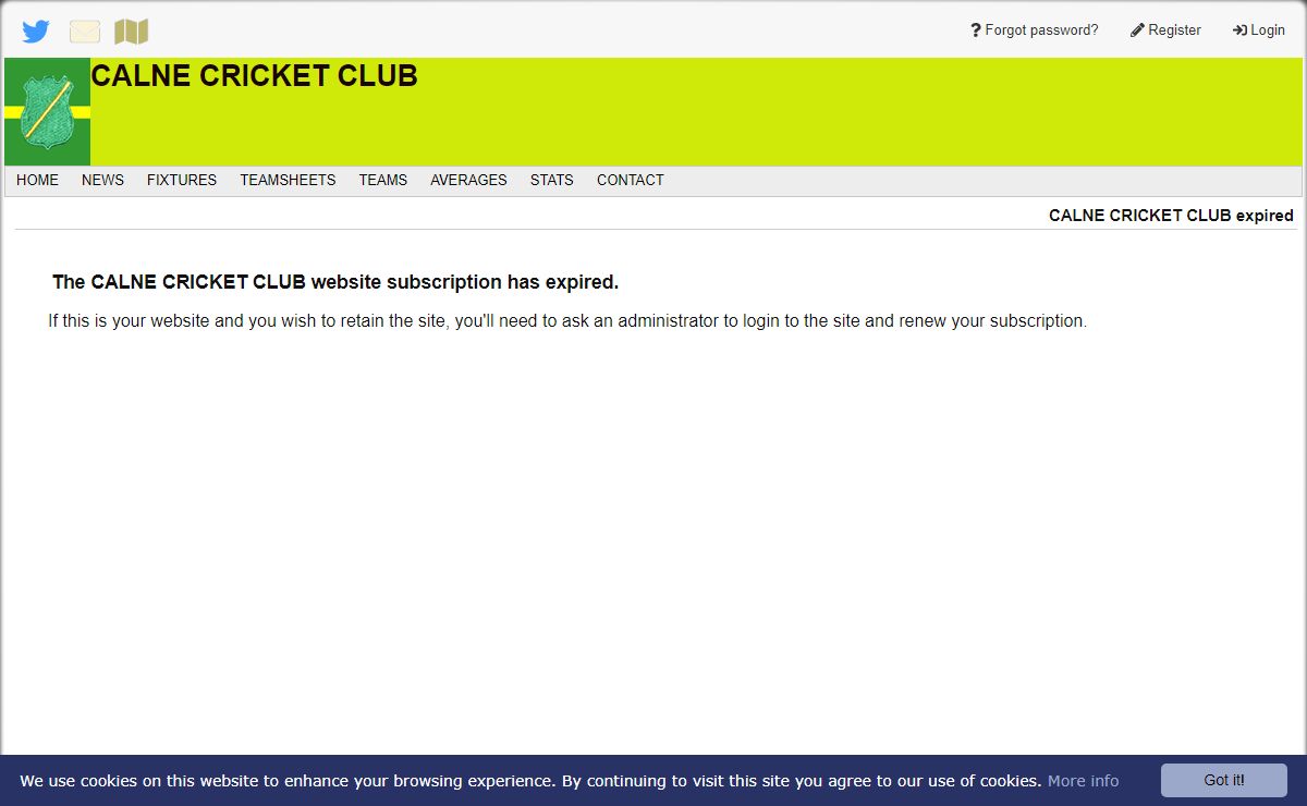 CALNE CRICKET CLUB expired