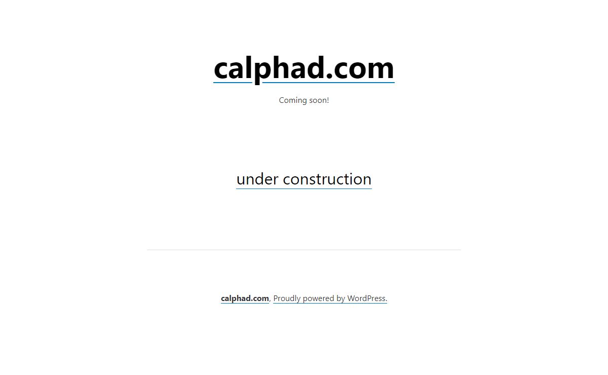calphad.com – Coming soon!