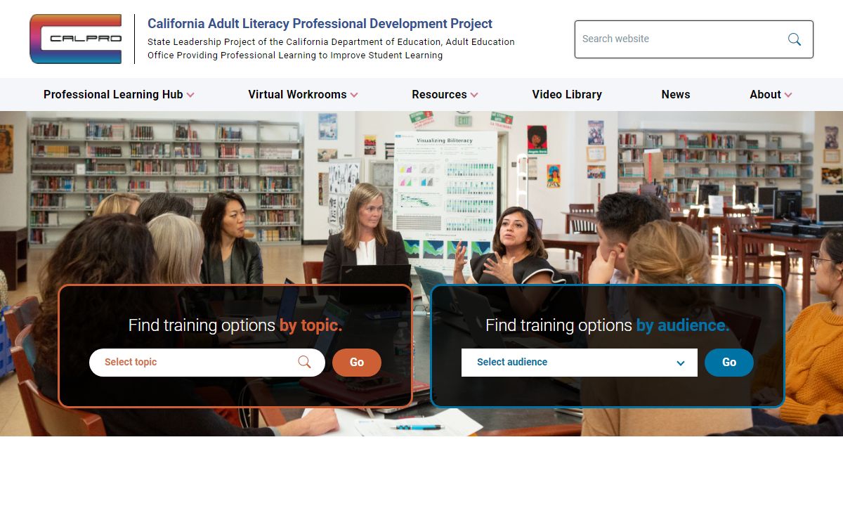 Homepage | California Adult Literacy Professional Development Project