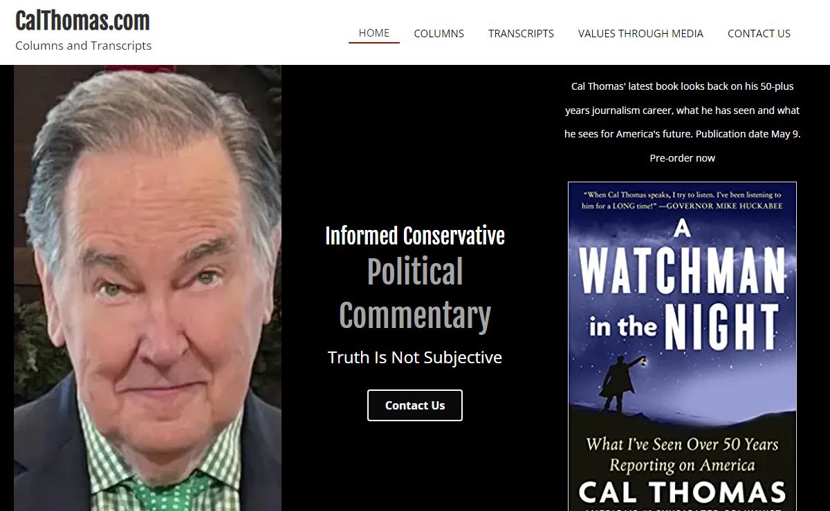 Popular Syndicated Columnist - Cal Thomas