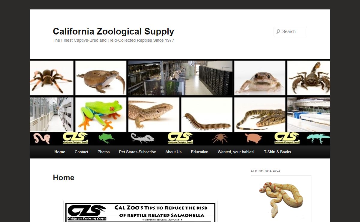 California Zoological Supply | The Finest Captive-Bred and Field-Collected Reptiles Since 1977