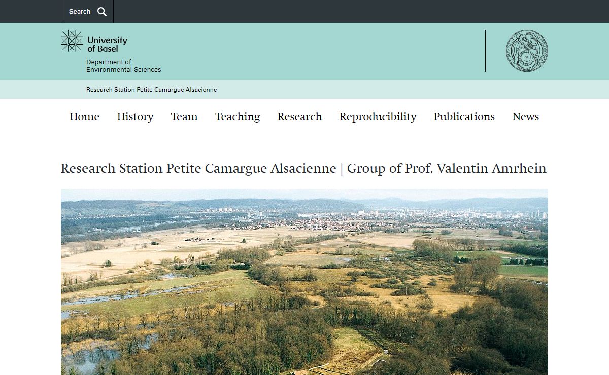 Home | Research Station Petite Camargue Alsacienne | University of Basel