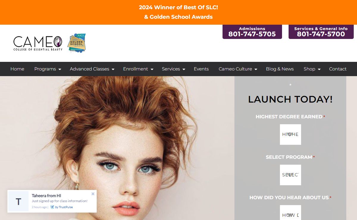 Cameo College Of Essential Beauty | Beauty School Murray UT