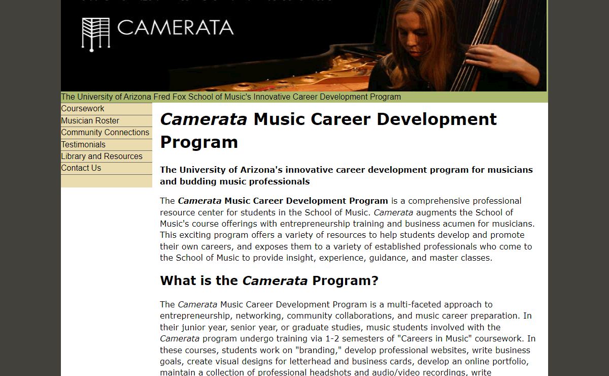 Camerata: The University of Arizona's Music Career Development Program