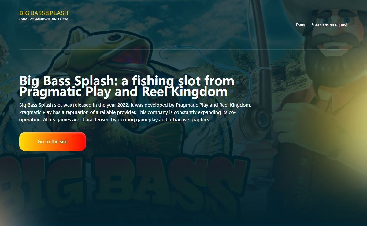 Big Bass Splash Slot | Play Online for Free and for Real Money | RTP: 96.71%