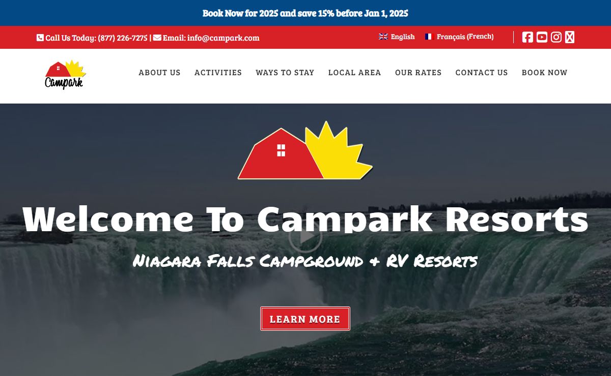 Campark Resorts | Campark Campground Niagara Falls, Ontario