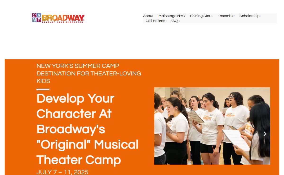 Musical Theatre Camp | Camp Broadway | NYC Performing Arts Camp
