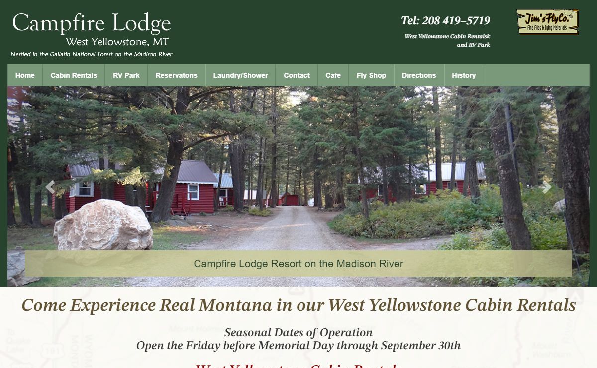 West Yellowstone cabin rentals near Yellowstone Park