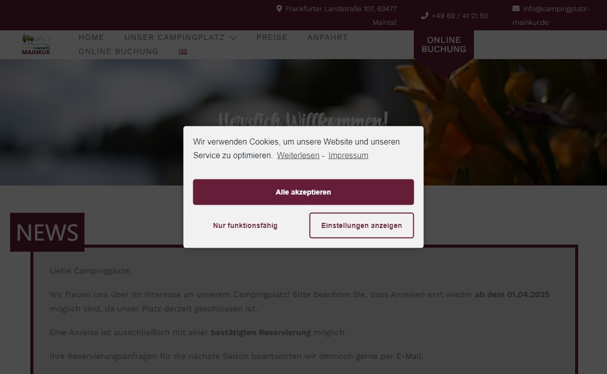 Campingplatz Mainkur
