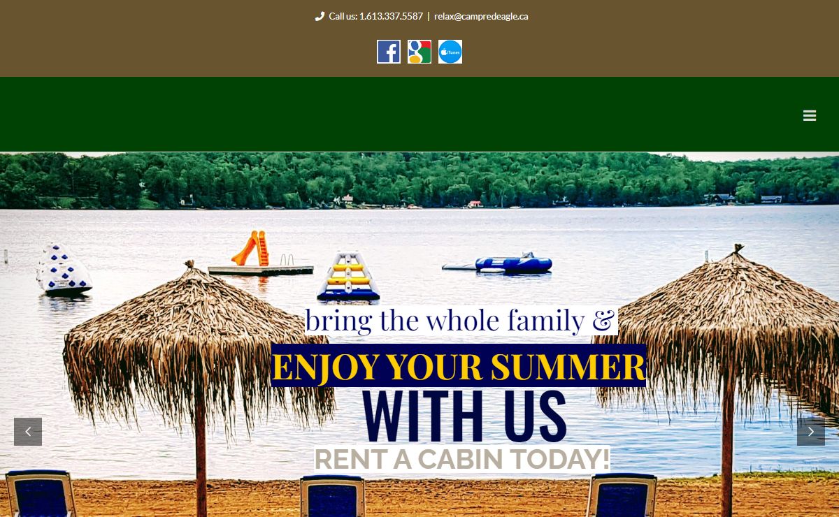 Camp Red Eagle Home - Red Eagle Camp Ground and Waterfront RV Park in Coe Hill Ontario Canada