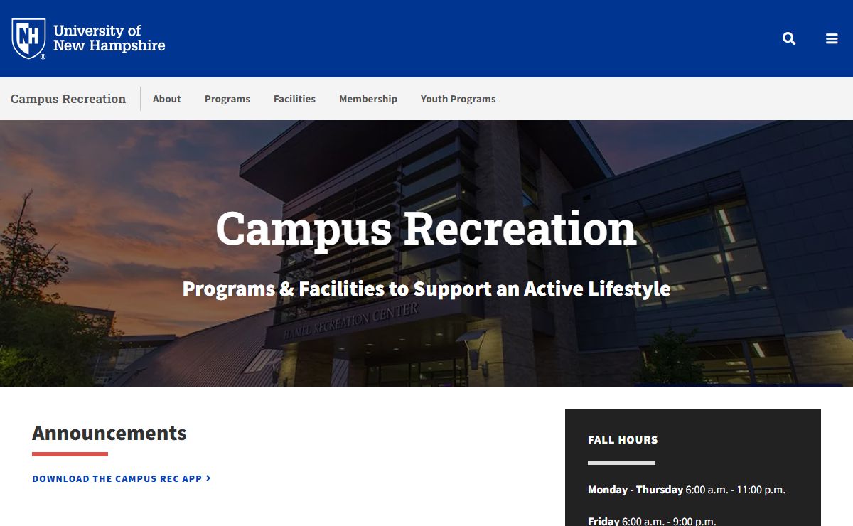 Campus Recreation | University of New Hampshire