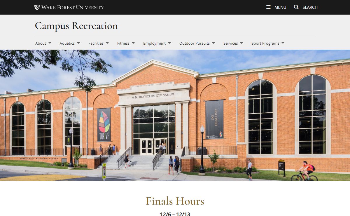 Campus Recreation | Wake Forest University