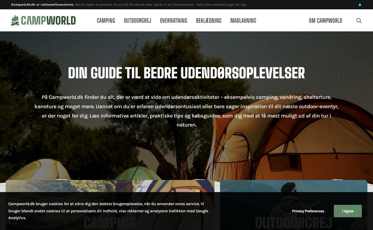Campworld.dk | Din guide til friluftsliv, camping og outdoor