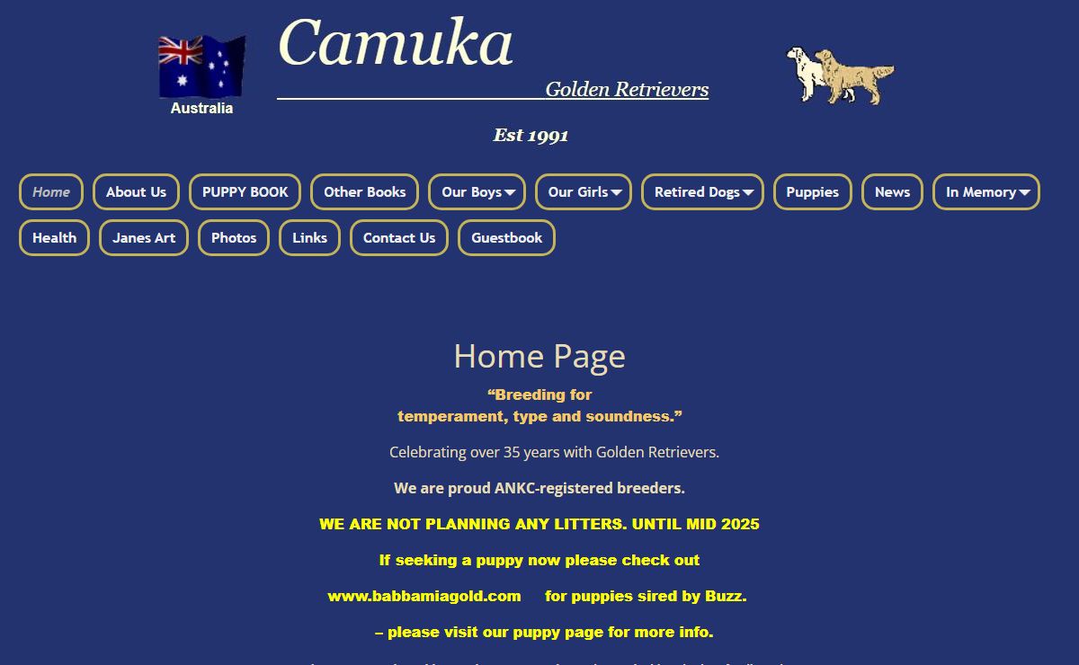 Camuka Golden Retrievers – Golden Retriever Puppies Victoria Australia