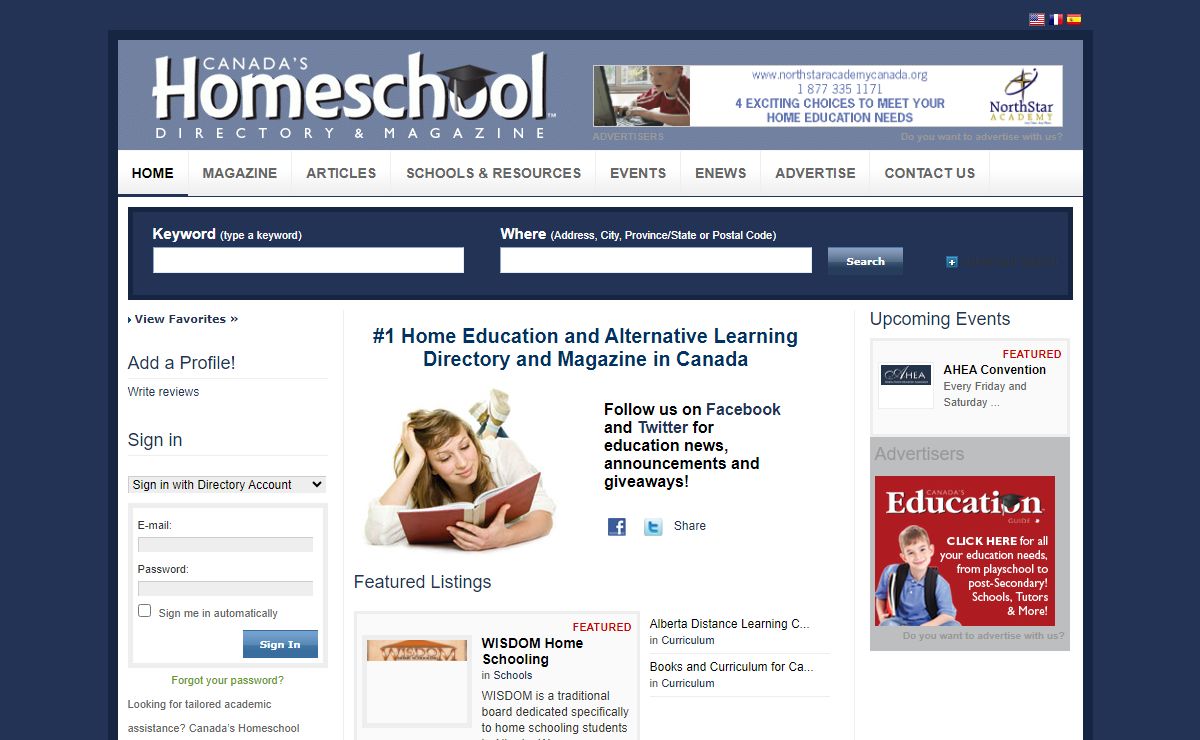 Canada's Homeschool Directory & Magazines