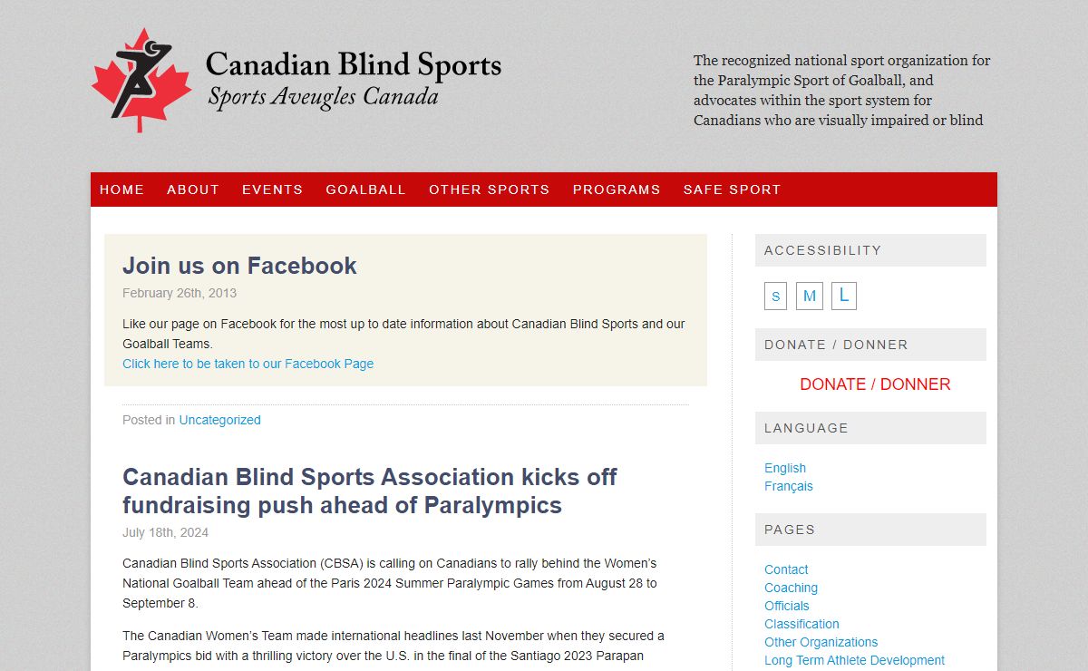 Canadian Blind Sports