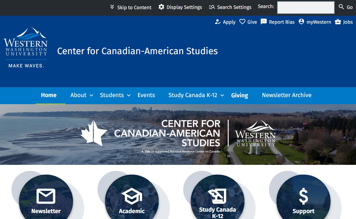 Home | Center for Canadian-American Studies | Western Washington University