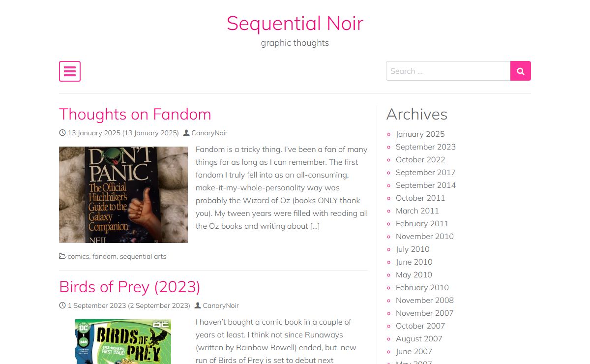 Sequential Noir – graphic thoughts