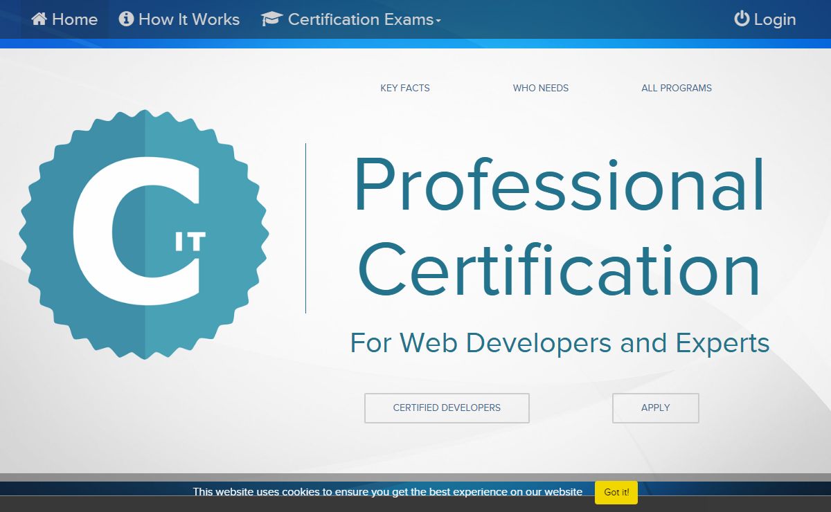 Certification for Professional Web Developers - CancanIT