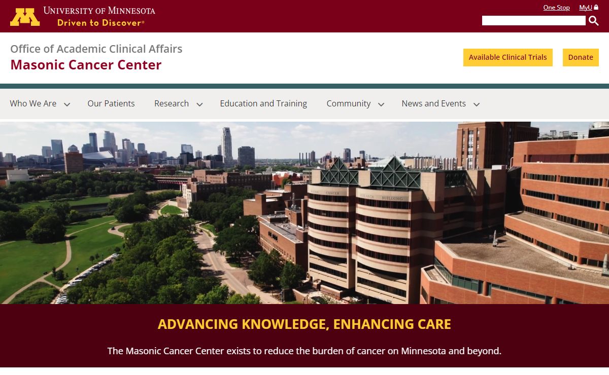MCC Homepage | Masonic Cancer Center