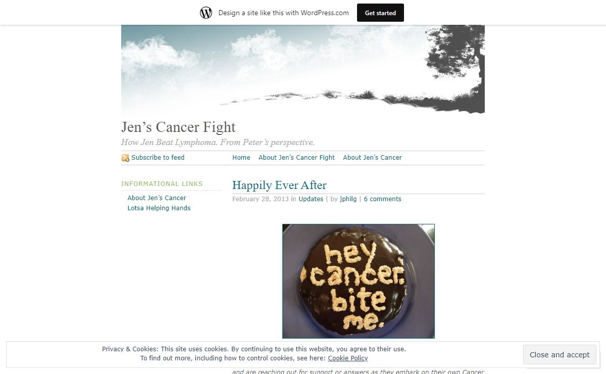 Jen's Cancer Fight | How Jen Beat Lymphoma. From Peter’s perspective.
