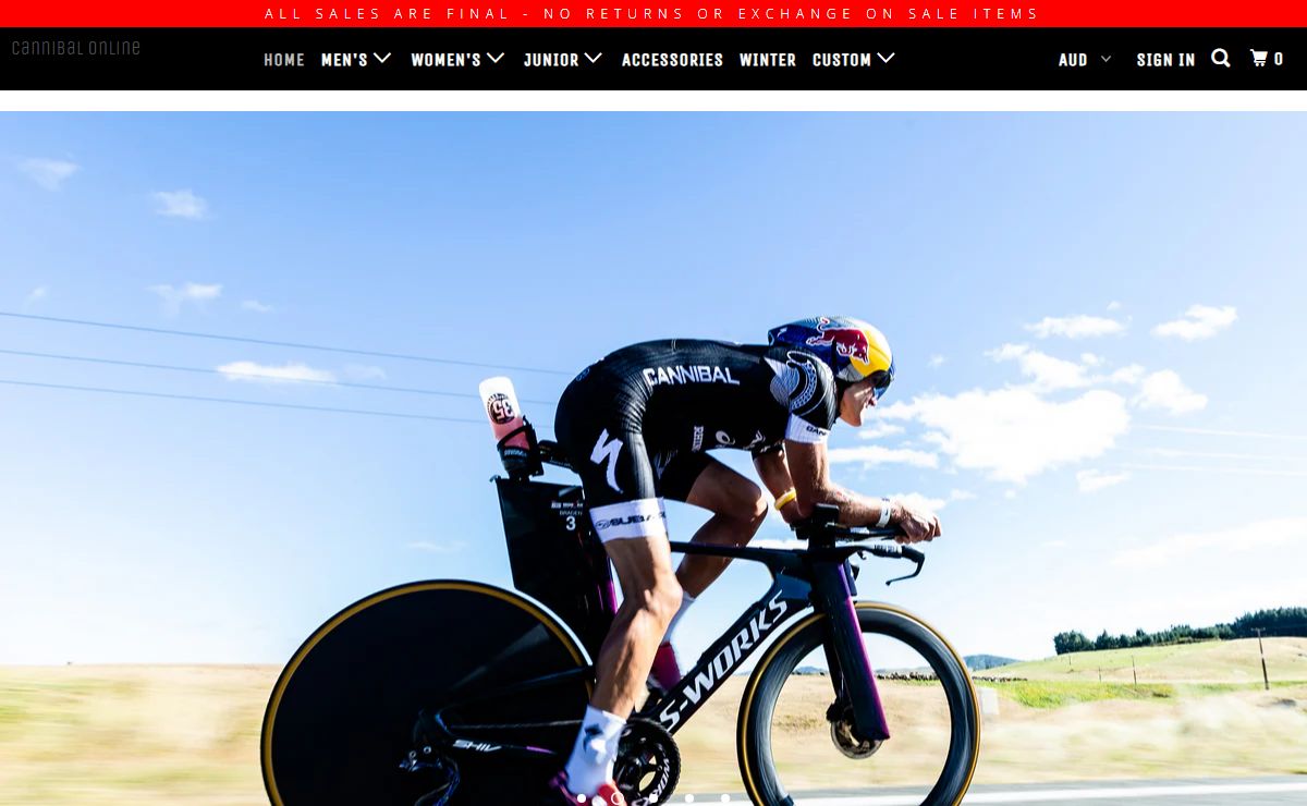 CANNIBAL AUSTRALIA SINCE 1989 SPORTS AND CUSTOM APPAREL
