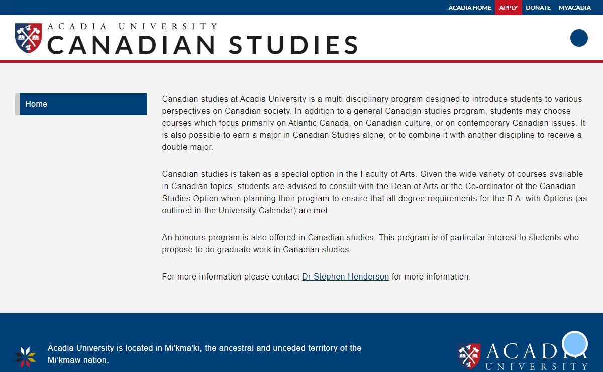 Home - Canadian Studies